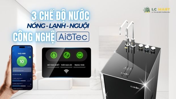 3 chế độ nước kết hợp cùng công nghệ
