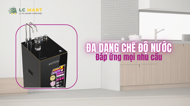 Ba chế độ nước: nóng, lạnh, nguôi