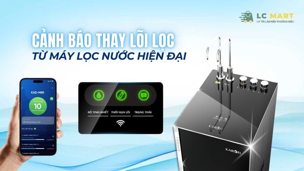 Cảnh báo thay lõi lọc