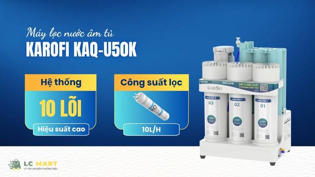 Máy lọc nước Karofi âm tủ KAQ-U95 Pro