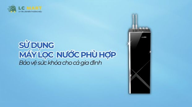 Sử dụng máy lọc nước phù hợp
