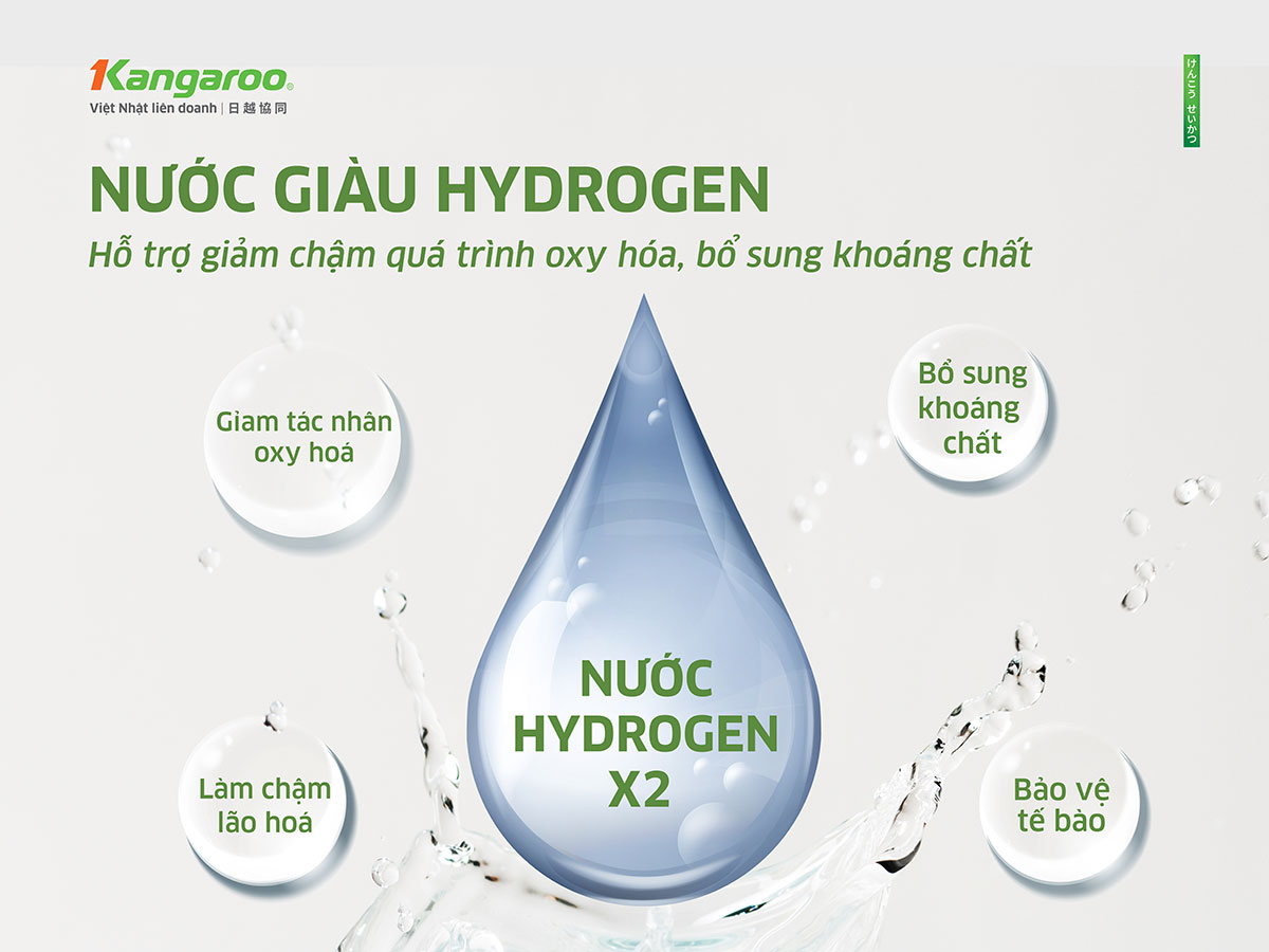 Tác dụng của Nước giàu Hydrogen Kangaroo