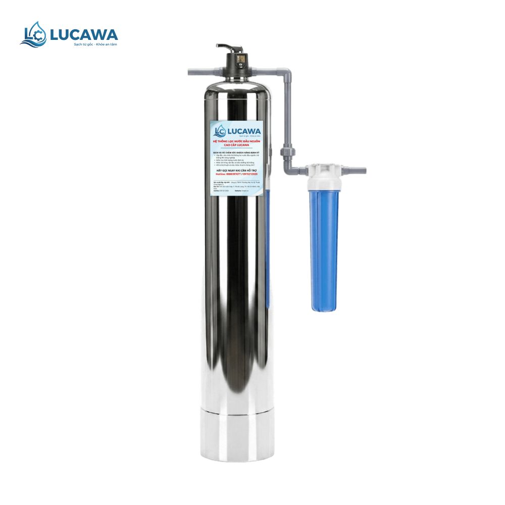 Hệ thống lọc tổng đầu nguồn 1 Cột Inox – LC-1IMM – Van Cơ