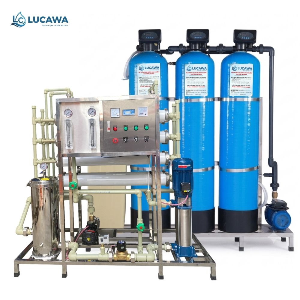 Máy lọc nước công nghiệp 2000 lít/h, hệ thống RO công nghiệp 200 lít/h, hệ thống lọc nước tinh khiết 2000 lít/h